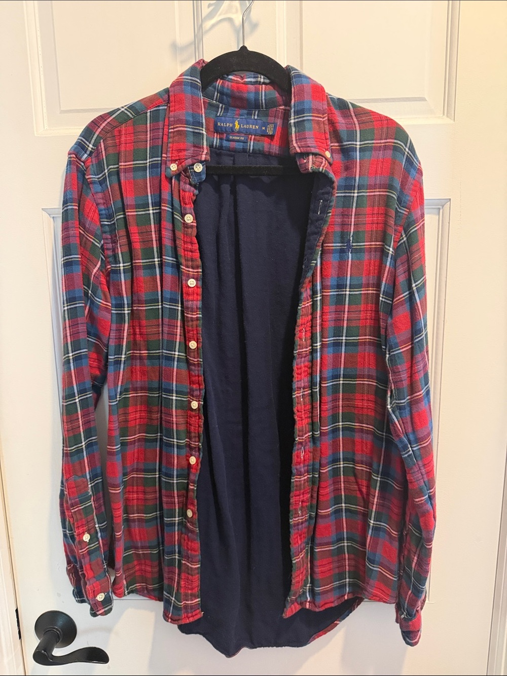 Ralph Lauren Red, Blue & Green Plaid Button-Down Shirt